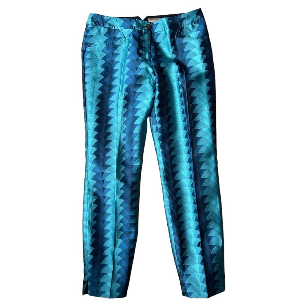 Ted Baker Teal Blue Geometric Pantsuit - Picture 3 of 9